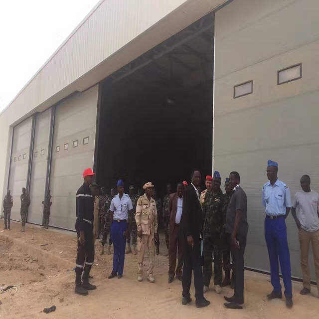 Niger Steel Structure Hanger Projects dengan penerimaan yang berjaya oleh Niger Tentera | Struktur keluli China